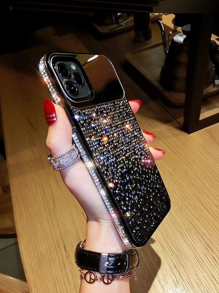 RHINESTONES IPHONE SHOCKPROOF CASE-  iPhone 12-14 Mobile Phone Protective Case