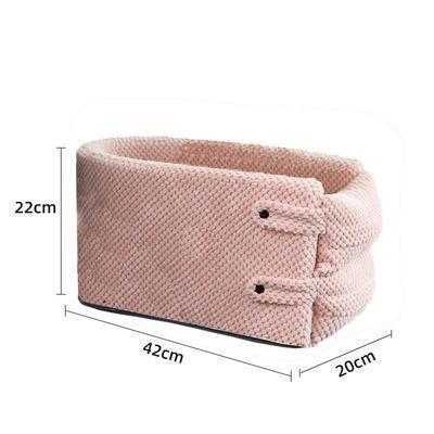 FUR FRIENDS CARRIER  - Portable Cat/Dog transport protector Bed With optional Handle , Car Safety Pet Seat, Variety of colours, same sizes 42x20x22cm