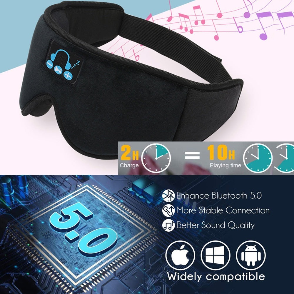 SMART WIRELESS SLEEPING EYEMASK -Compatible with ios Android & mac