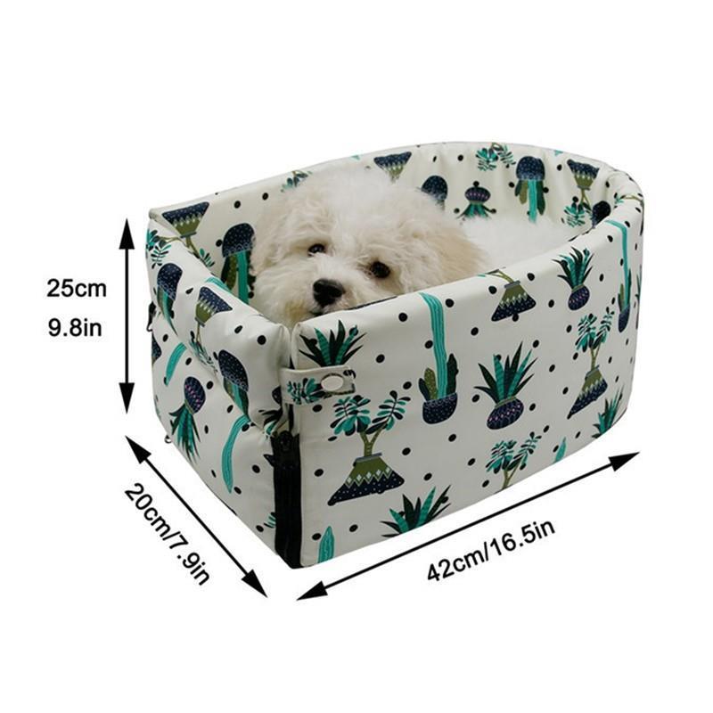 FUR FRIENDS CARRIER  - Portable Cat/Dog transport protector Bed With optional Handle , Car Safety Pet Seat, Variety of colours, same sizes 42x20x22cm