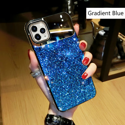 RHINESTONES IPHONE SHOCKPROOF CASE-  iPhone 12-14 Mobile Phone Protective Case