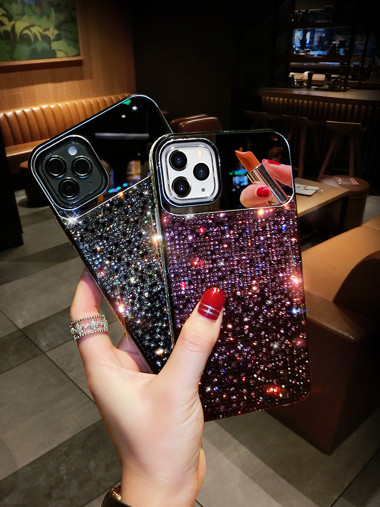 RHINESTONES IPHONE SHOCKPROOF CASE-  iPhone 12-14 Mobile Phone Protective Case